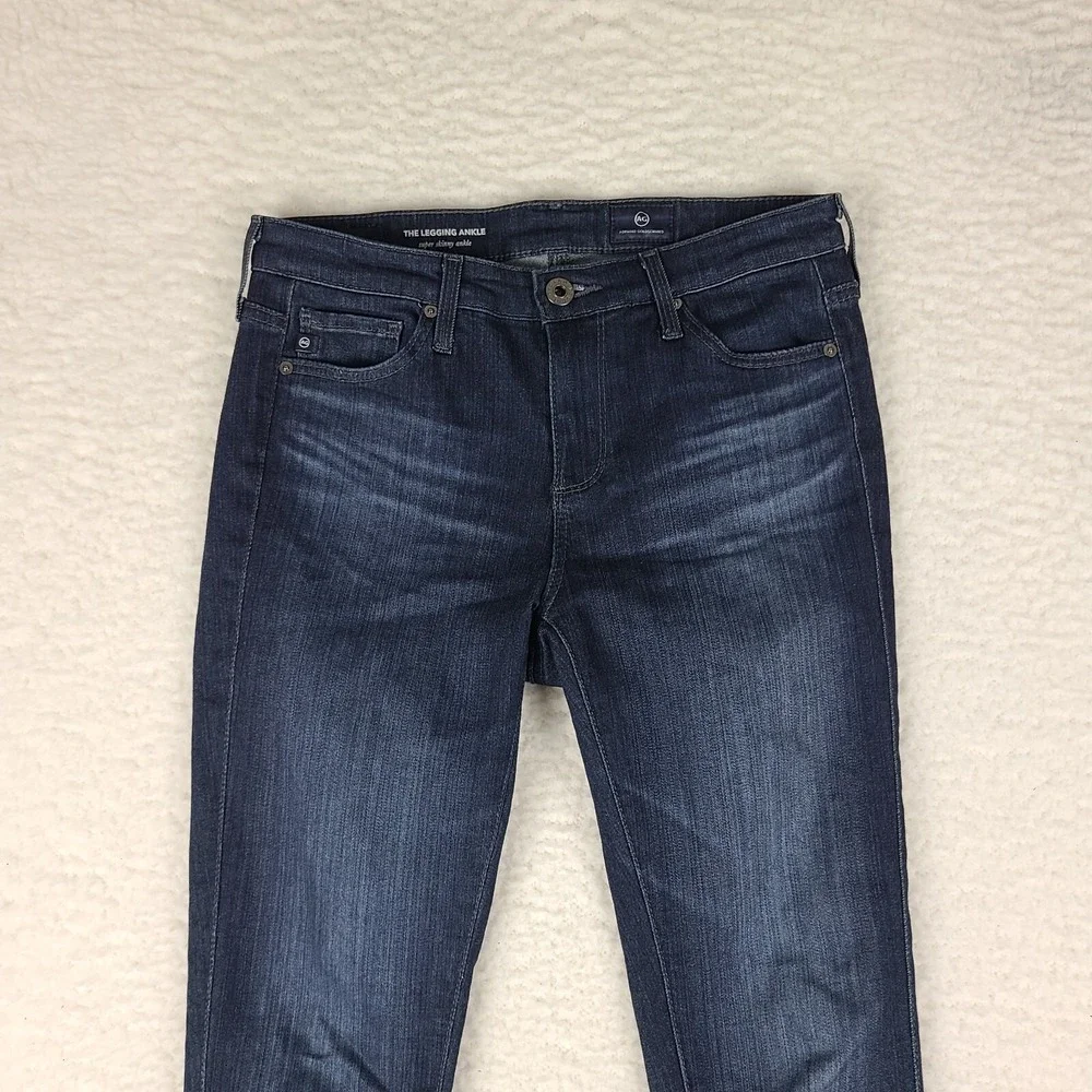 AG Adriano Goldschmied Jeans Womens 25 The Legging Super Skinny Ankle Dark Wash‎